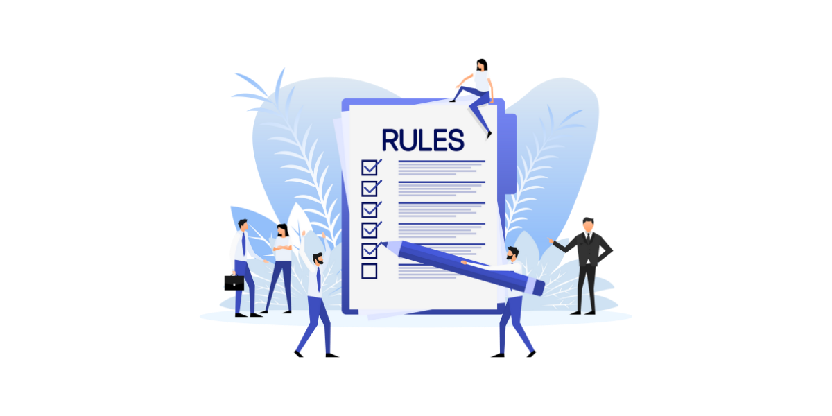 Grafik mit Regel Checkliste