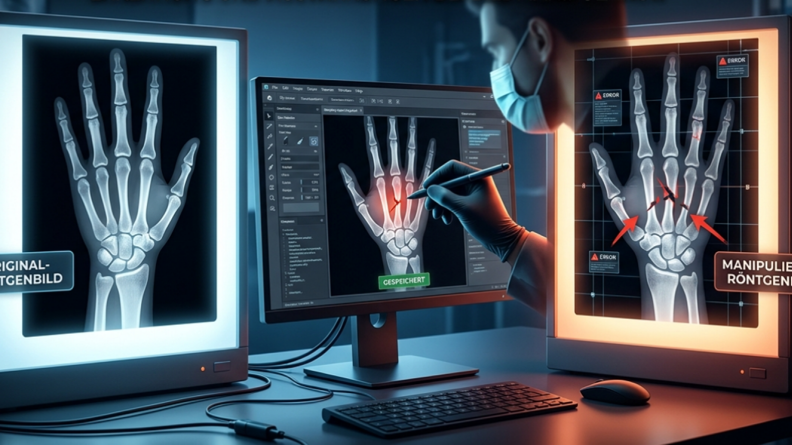 Header zu manipulierten Röntgenbildern