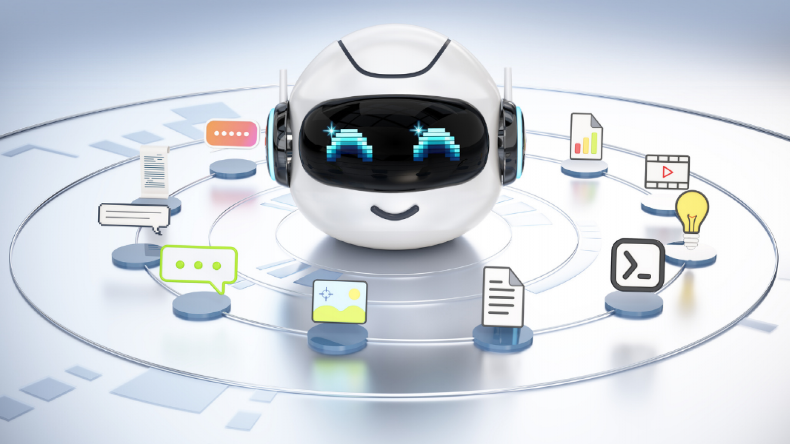 Roboter mit Icons