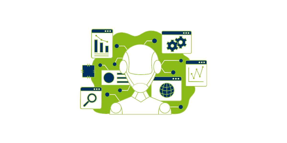 Darstellung eines KI Roboters