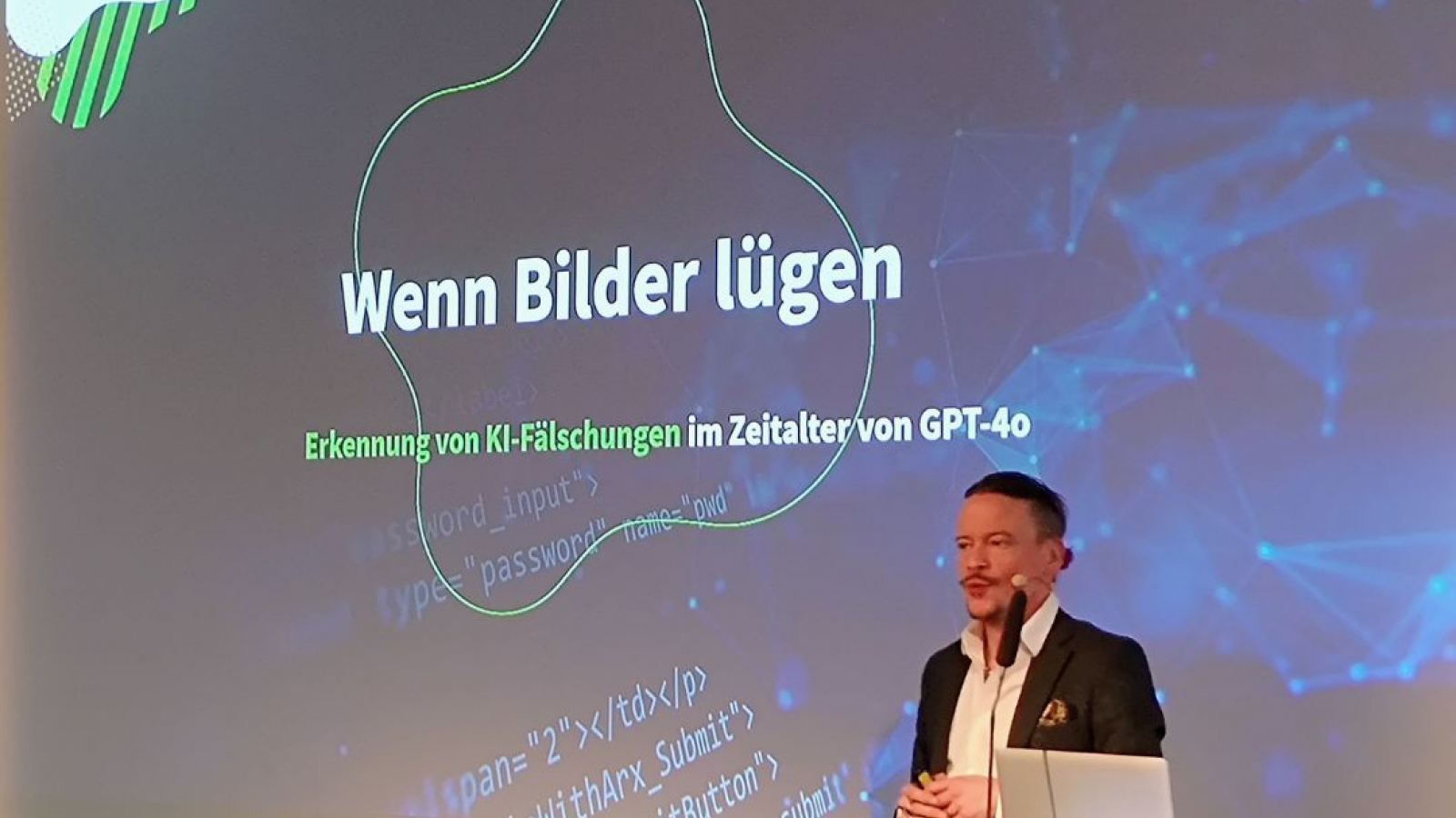 Mitarbeiter bei einem Vortrag